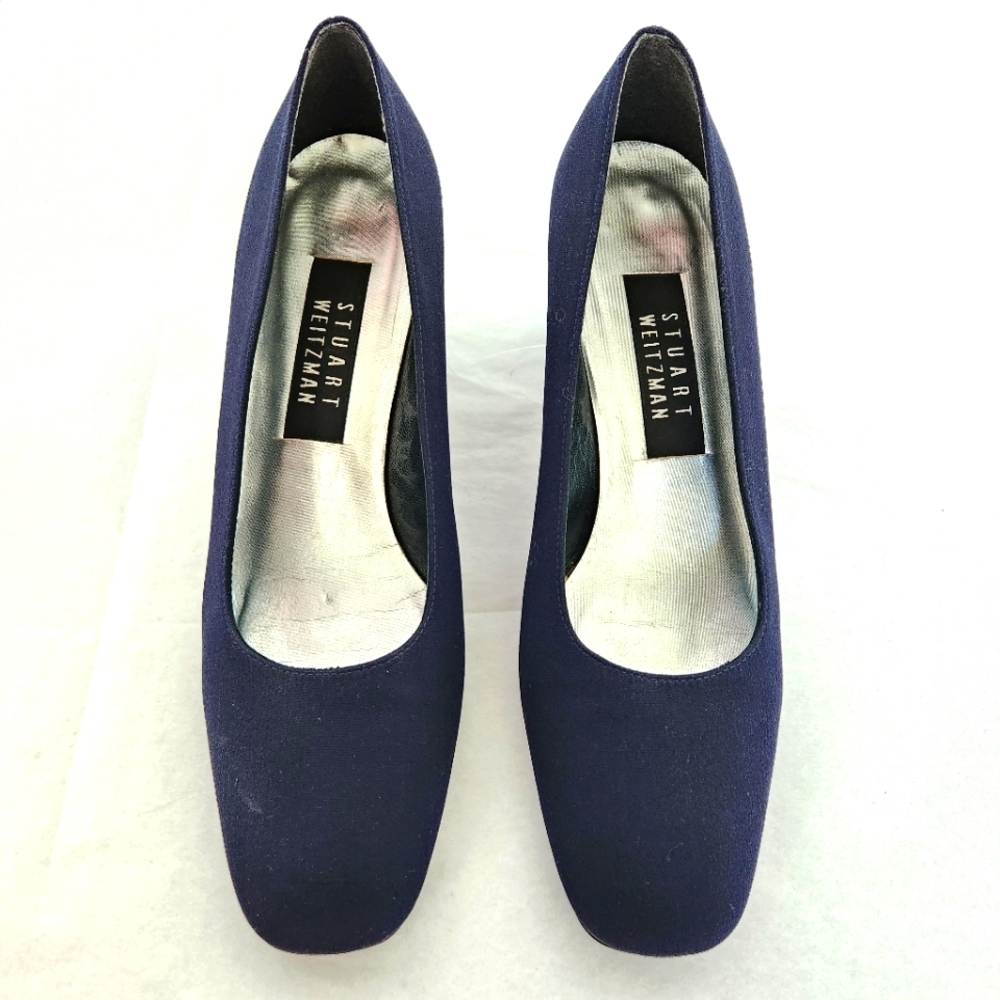 Stuart Weitzman Women's Pumps 2.25" Block Heel Size 7.5 B (fits like a size)